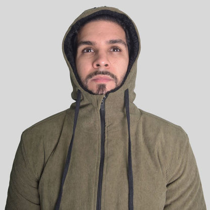 Parka corduroy premium Forro peluche Perfect Fit - VERDE