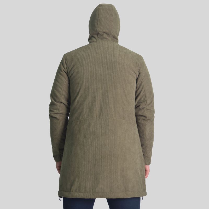 Parka corduroy premium Forro peluche Perfect Fit - VERDE