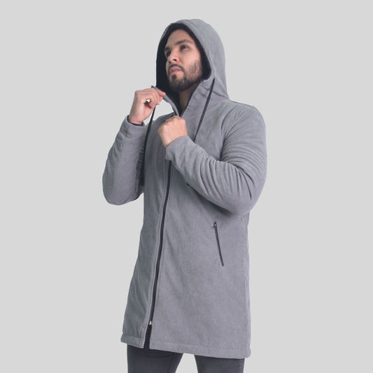 Parka corduroy premium Forro peluche Perfect Fit - PLOMO