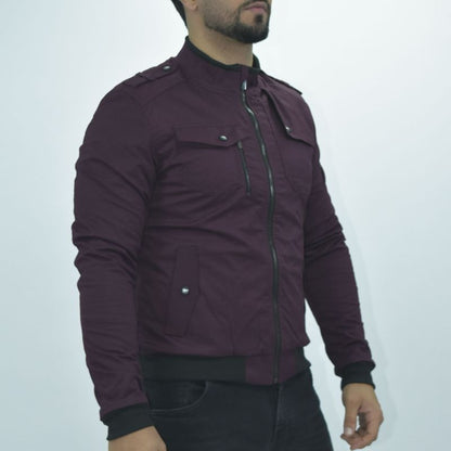 Casaca Drill con Forro Tacto Piel - BURGUNDY