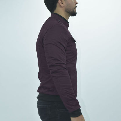 Casaca Drill con Forro Tacto Piel - BURGUNDY