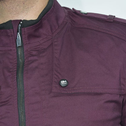 Casaca Drill con Forro Tacto Piel - BURGUNDY