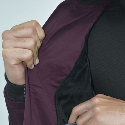 Casaca Drill con Forro Tacto Piel - BURGUNDY