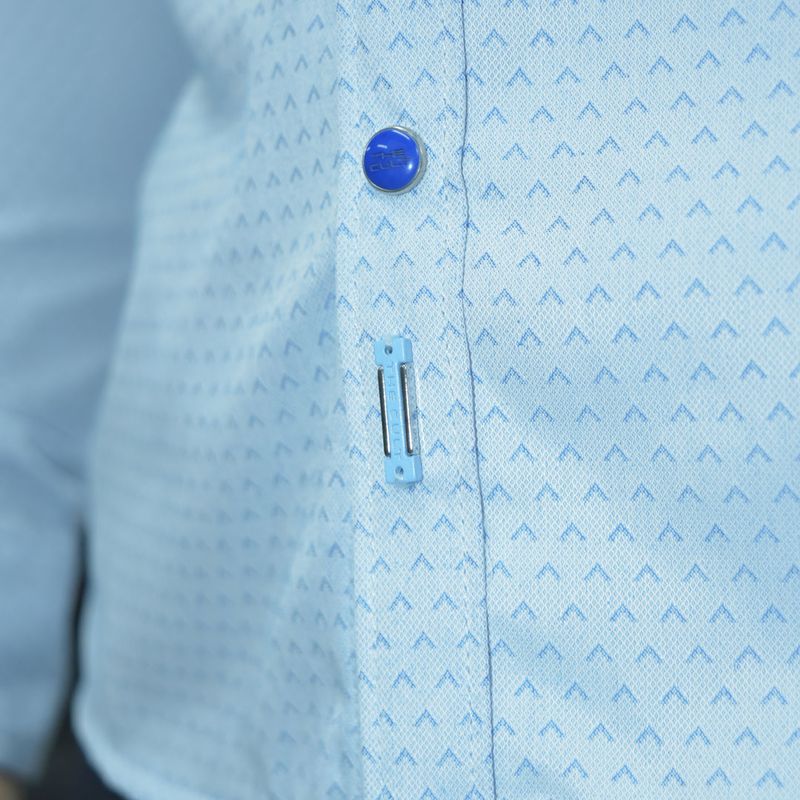 REVERSIBLE LONG-SLEEVED SHIRT - LIGHT BLUE