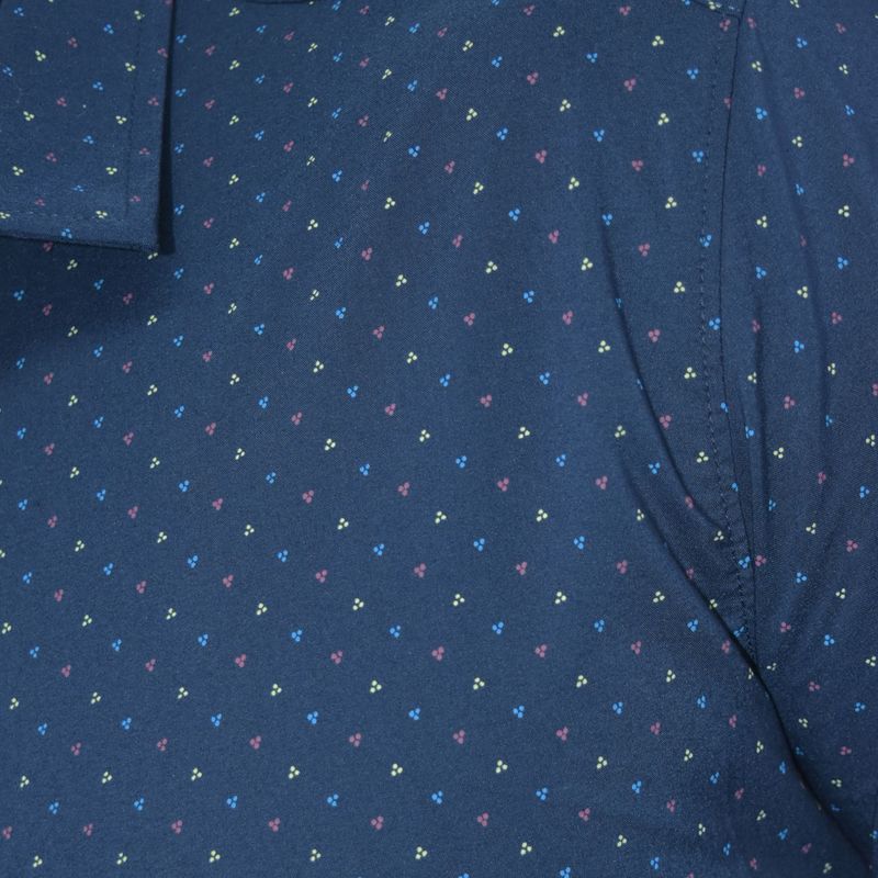 Camisa manga larga Tela confort-flex Entalle Perfect Fit - AZUL