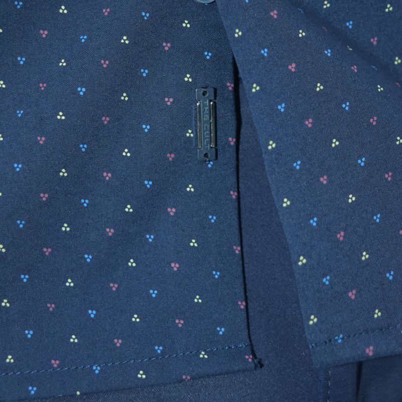 Camisa manga larga Tela confort-flex Entalle Perfect Fit - AZUL