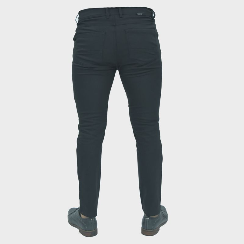 Pantalon semi pitillo Perfect Fit tejido super flex - NEGRO