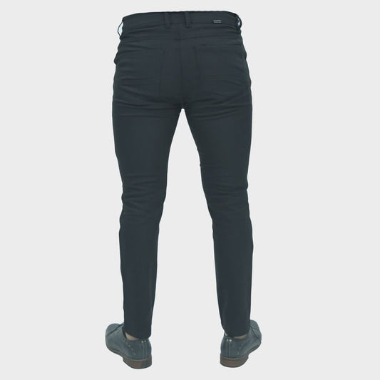 Pantalon semi pitillo Perfect Fit tejido super flex - NEGRO