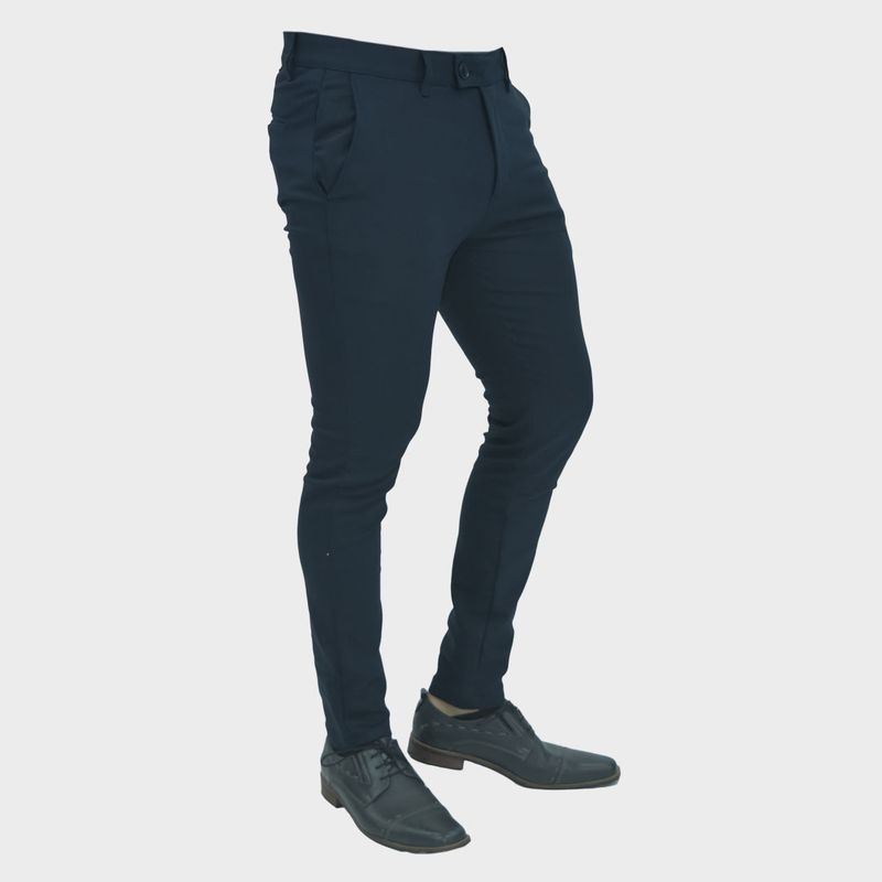 Pantalon pitillo Perfect Fit Old Money - AZUL MARINO