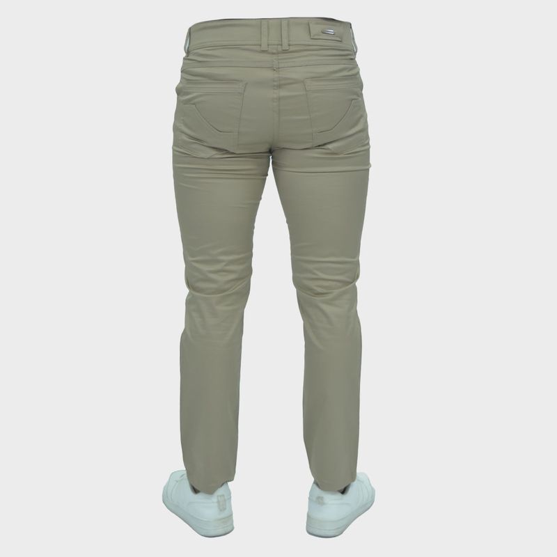 Pantalon drill entubado Confort - BEIGE