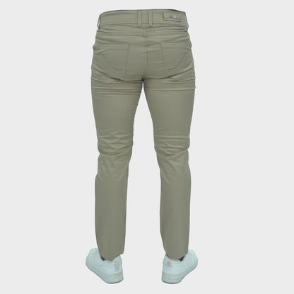 Pantalon drill entubado Confort - BEIGE