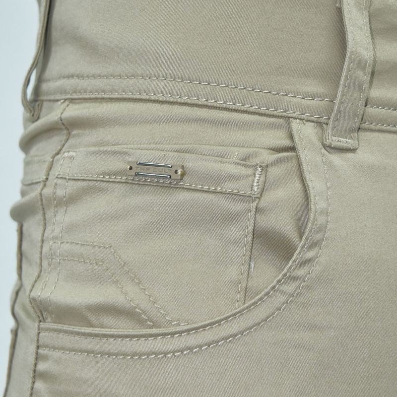 Pantalon drill entubado Confort - BEIGE