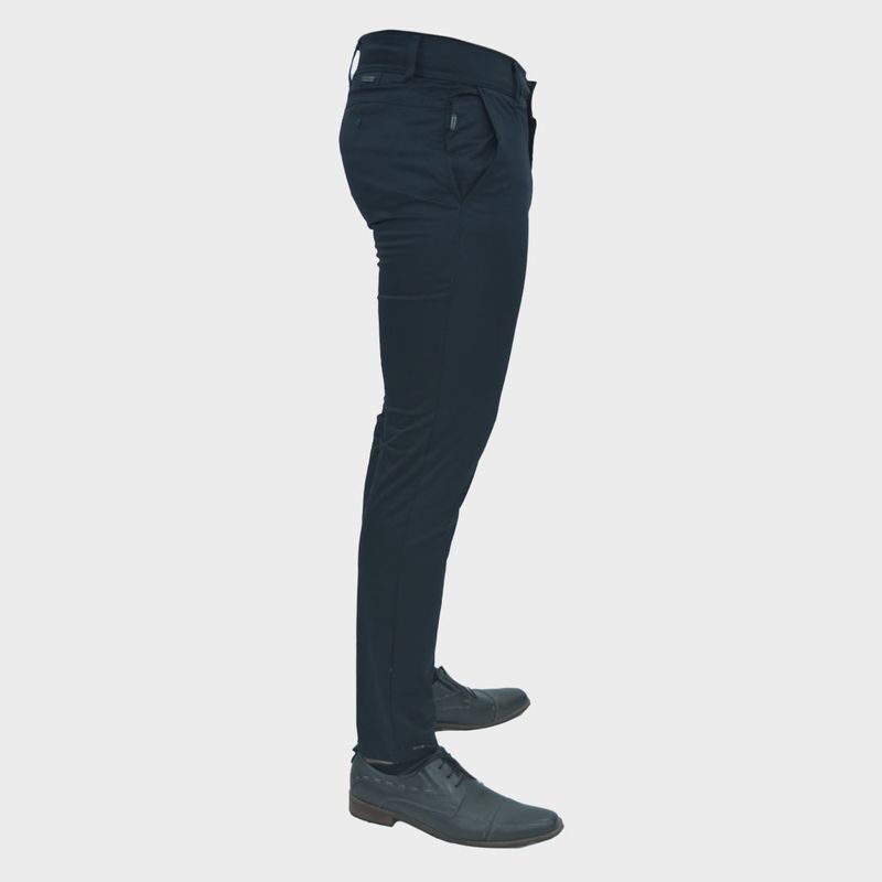 SKINNY DRILL TROUSERS - BLUE