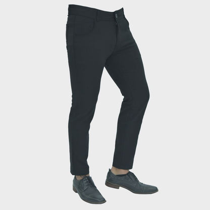 Pantalon semi pitillo Perfect Fit super flex - NEGRO