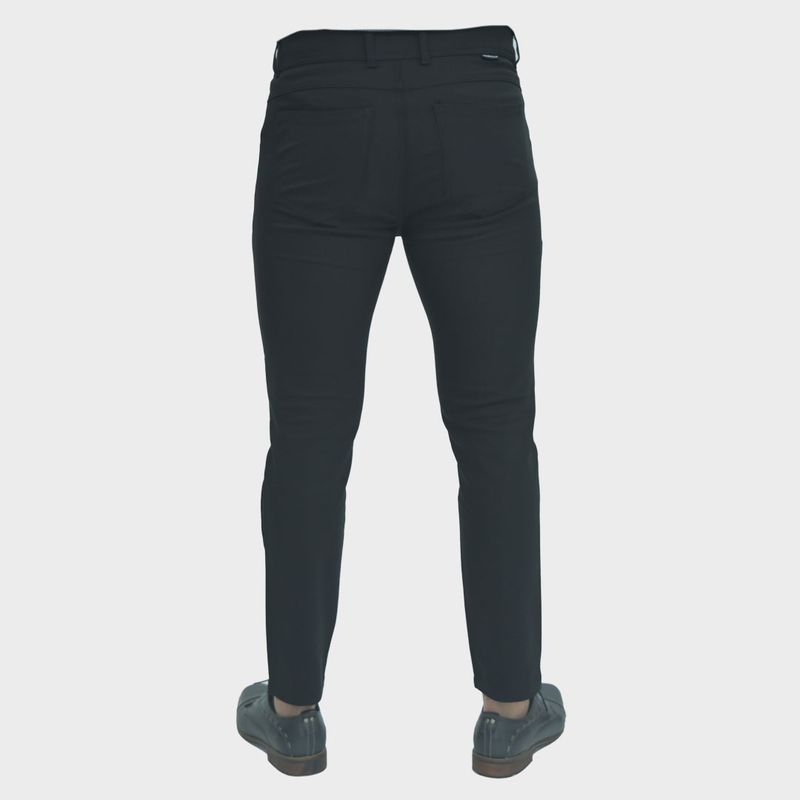 Pantalon semi pitillo Perfect Fit super flex - NEGRO