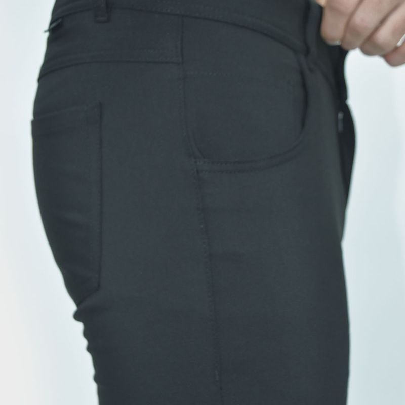 Pantalon semi pitillo Perfect Fit super flex - NEGRO