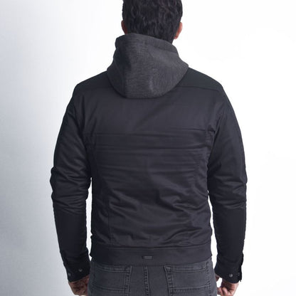 Perfect Fit satin drill jacket - BLACK