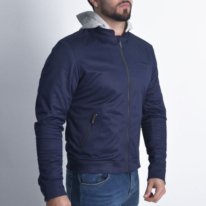 Perfect Fit Satin Drill Jacket - MIDNIGHT BLUE