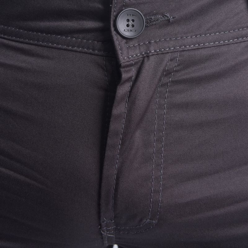 Pantalon drill entubado Confort Signature - PLOMO