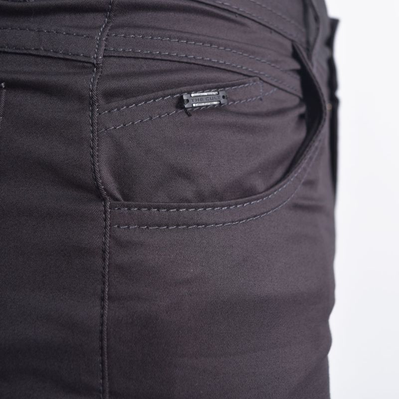 Pantalon drill entubado Confort Signature - PLOMO