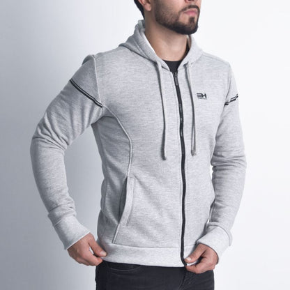 Hoodie afranelado Slim Fit - MELANGE