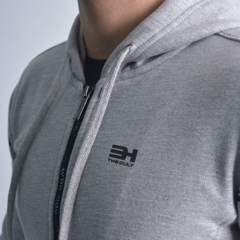 Hoodie afranelado Slim Fit - MELANGE