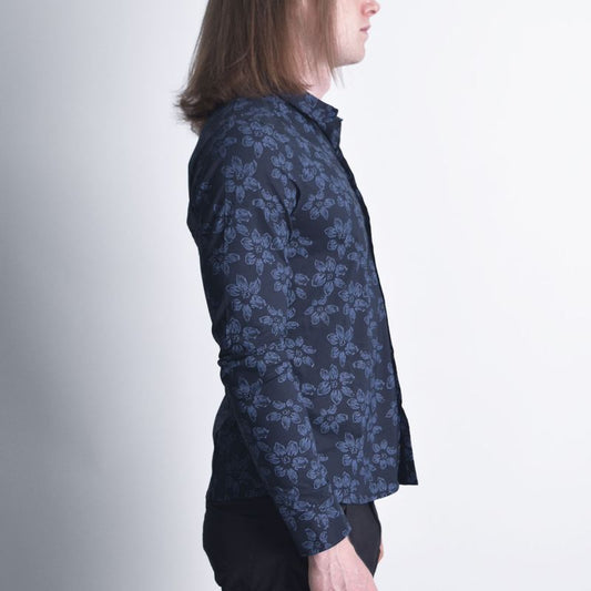 Camisa manga larga Entalle Perfect Fit - AZUL