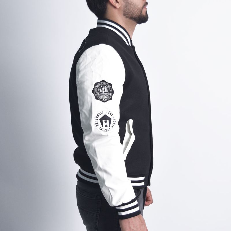 Casaca Varsity LB Paño + EcoCuero