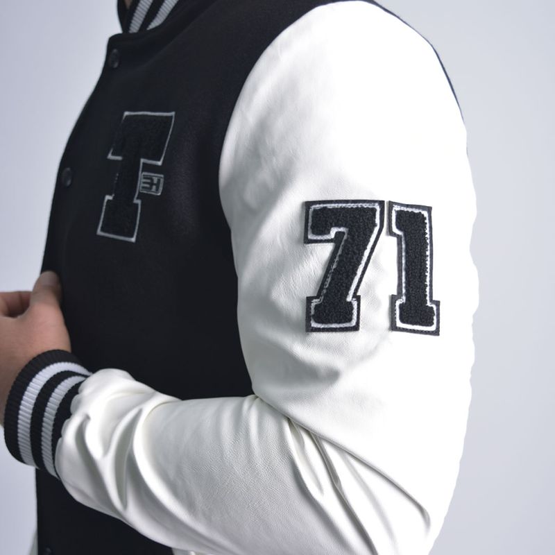 Casaca Varsity LB Paño + EcoCuero