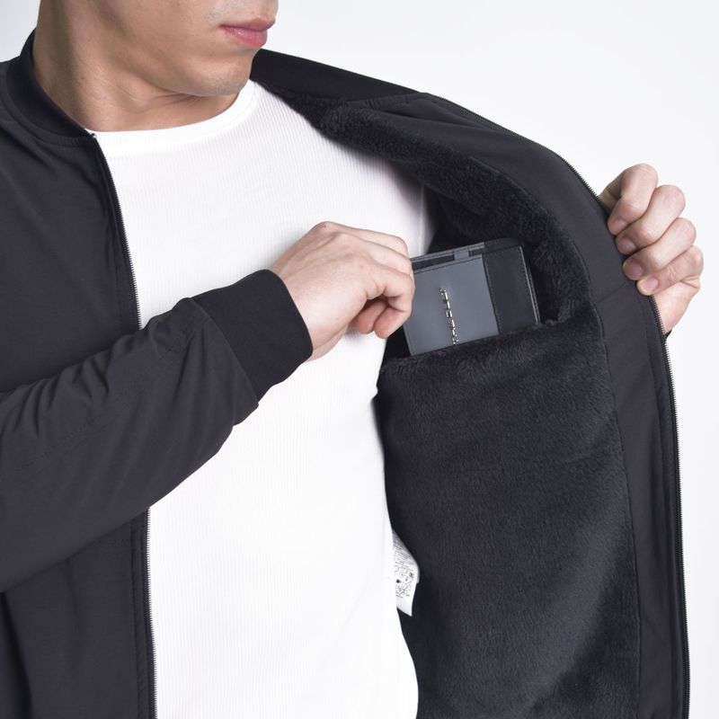 Smart Waterproof Jacket Perfect Fit Stretch fabric - BLACK