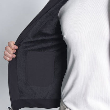Smart Waterproof Jacket Perfect Fit Stretch fabric - BLACK