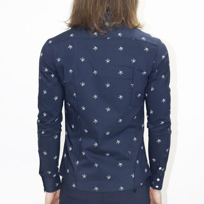 Camisa manga larga comfort-flex | Entalle Perfect Fit - AZUL