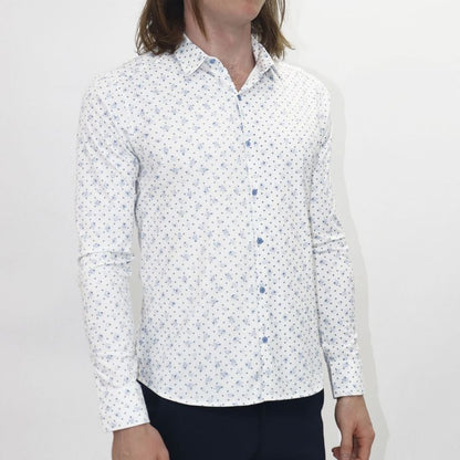 Camisa manga larga Print floral Entalle Perfect Fit