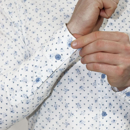 Camisa manga larga Print floral Entalle Perfect Fit