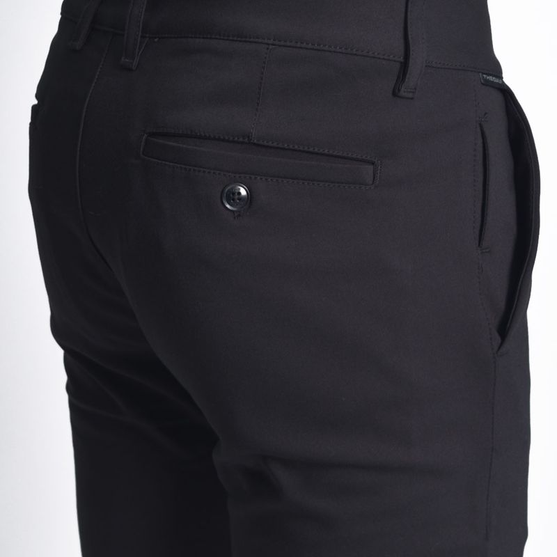 Pantalon semipitillo Perfect Fit Tejido especial super flex - NEGRO