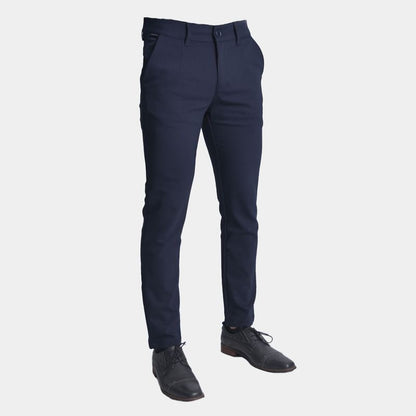 Pantalon semipitillo Perfect Fit Tejido especial super flex - AZUL
