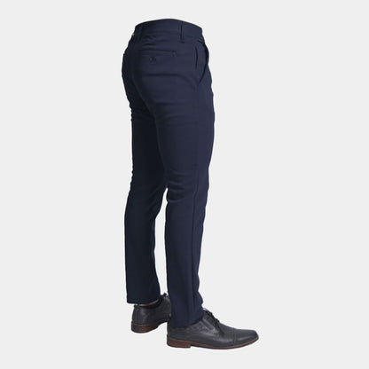 Pantalon semipitillo Perfect Fit Tejido especial super flex - AZUL