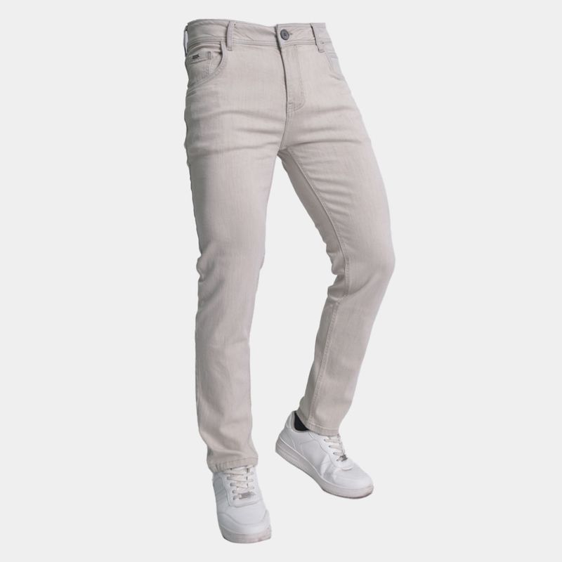 Pantalon denim semi pitillo Comfort stretch - BLACK ICE