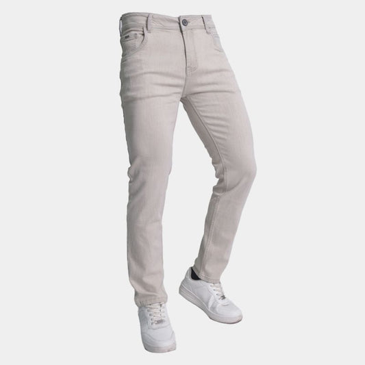 Pantalon denim semi pitillo Comfort stretch - BLACK ICE