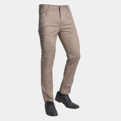 Pantalon drill semipitillo | Comfort  de alto desempeño - BEIGE