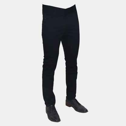 Pantalon drill semipitillo | Comfort versatil | Estilo sofisticado - AZUL