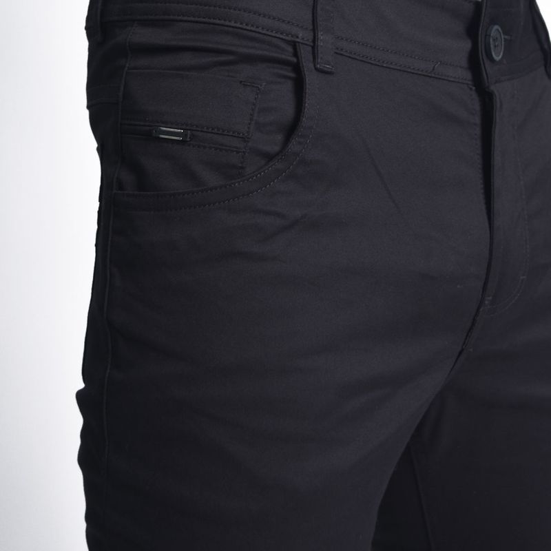 Pantalon drill semipitillo | Comfort versatil | Estilo sofisticado - NEGRO
