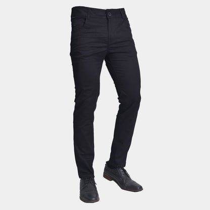 Pantalon drill semipitillo | Comfort versatil | Estilo sofisticado - NEGRO