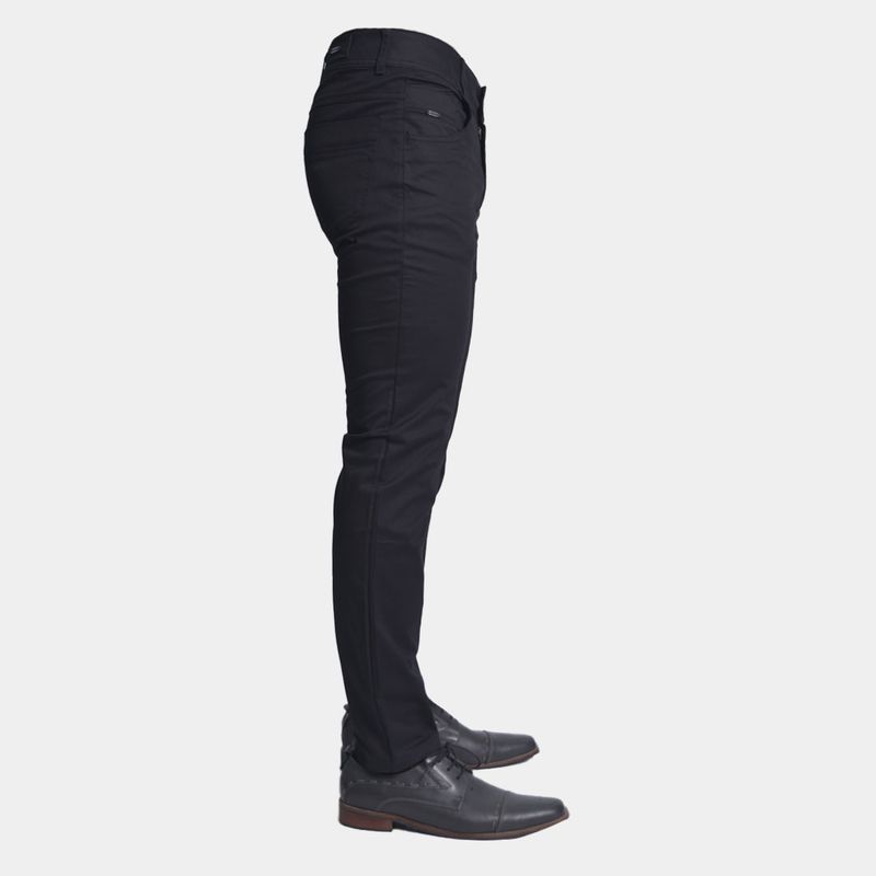 Pantalon drill semipitillo | Comfort versatil | Estilo sofisticado - NEGRO