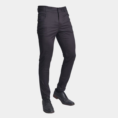 Pantalon drill pitillo | Diseño refinado con confort extremo | Perfect Fit - PLOMO