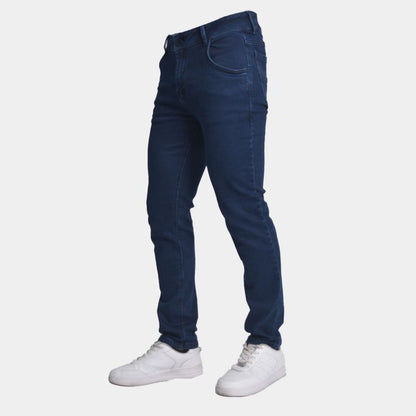 Pantalon semipitillo | Denim premium Perfect Fit - AZUL AMERICANO