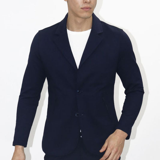 Blazer tejido especial Signature | Entalle Perfect Fit Confort stretch - AZUL
