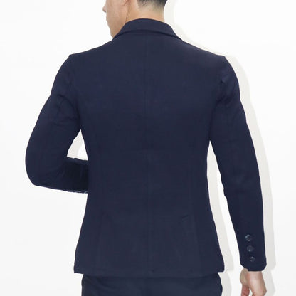 Signature Special Weave Blazer | Perfect Fit Comfort Stretch - BLUE