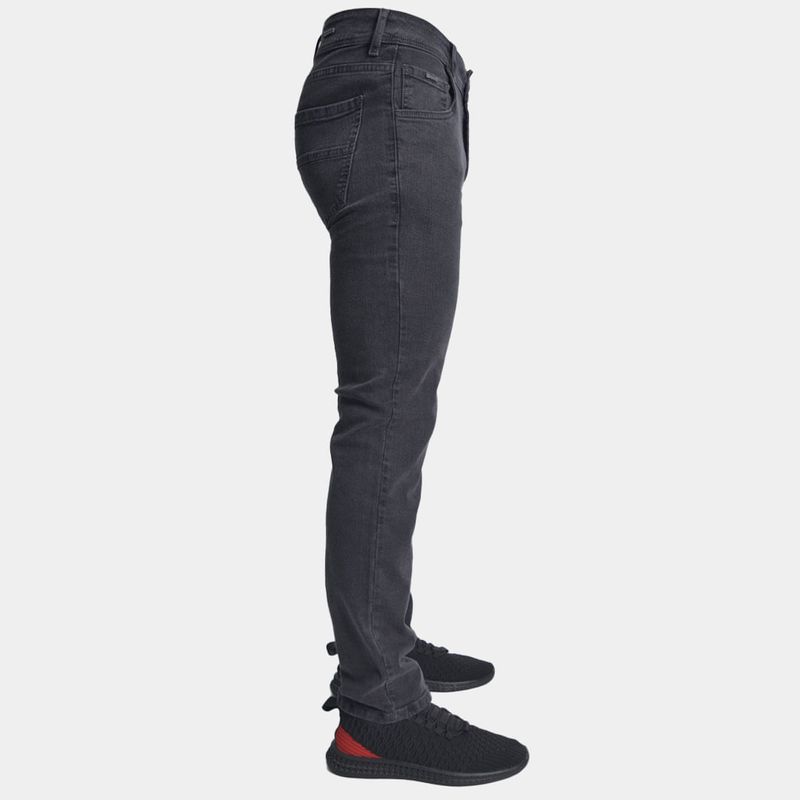 Pantalon denim semi pitillo Comfort stretch - PLOMO
