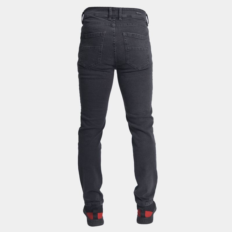 Pantalon denim semi pitillo Comfort stretch - PLOMO